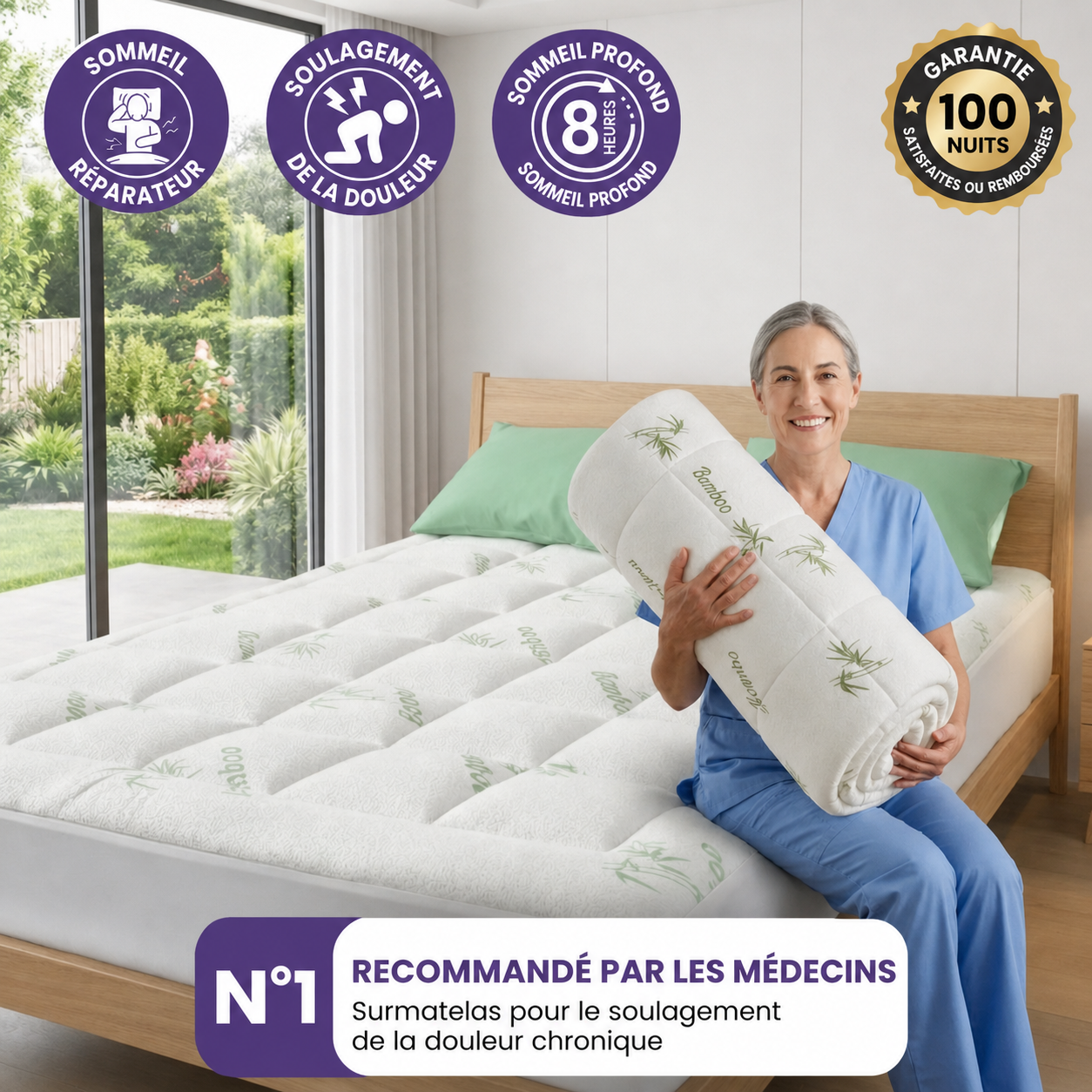 Somboo - Surmatelas En Bambou